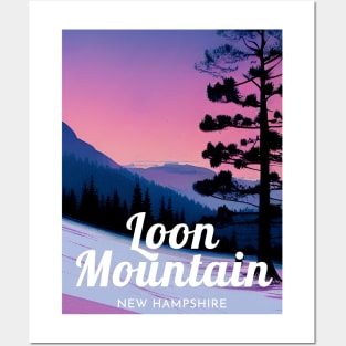 Loon Mountain New Hampshire United States ski Posters and Art